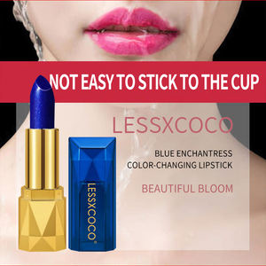 Bálsamo <span class=keywords><strong>labial</strong></span> unisex con logotipo personalizado, lápiz <span class=keywords><strong>labial</strong></span> transparente resistente al agua de larga duración con flor, temperatura de <span class=keywords><strong>Color</strong></span>, cambio de PH, bálsamo <span class=keywords><strong>labial</strong></span> para el cuidado nocturno - Product Image 1