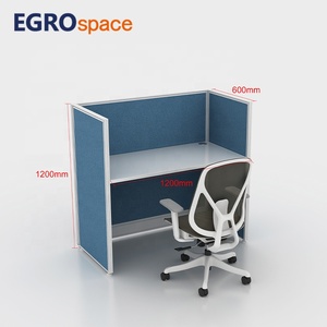 EGROspace 워크 스테이션 파티션 시스템 책상 도매 현대 디자인 4 좌석 가구 사무실 칸막이 - Product Image 2