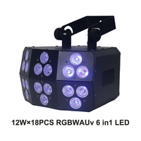 Igracelite 150W Double Decker Dj Wash FX Hex Par Can 18PCS * 12W RGBWAUv LED Par Light