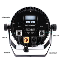 Projecteur LED PAR en aluminium IP65 étanche pour extérieur, RVBW, 18x18W RVBWA UV 6-en-1, sans bruit, effet wash disco avec DMX512
