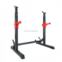 Rack de musculation combiné réglable amélioré avec banc de musculation et support pour barre, barres parallèles pour pompes et entraînement de force
