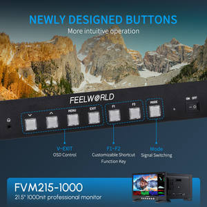 FEELWORLD FVM215-1000 21.5 pouces Pro Studio LCD Monitor 1000nit Full HD IPS 4K60Hz HDMI 3G-SDI Factory Direct Custom Monitor - Product Image 2