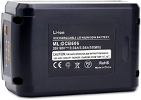 Batterie de remplacement au lithium haute capacité 20V/60V 4.5-12.0Ah pour DCB606 DCB609 DCB612 DCB205 DCB206 Compatible avec DeWalt