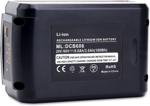 Batería de Repuesto de Litio de Alta Capacidad de 20V/60V 4.5-12.0Ah para DCB606 DCB609 DCB612 DCB205 DCB206 Compatible con <span class=keywords><strong>DeWalt</strong></span> - Product Image 2