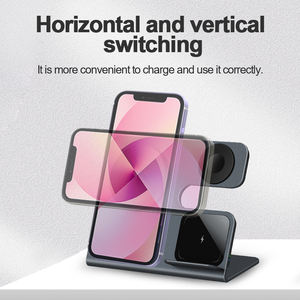 Produits innovants 2024 Chargeur sans fil 3-en-1 15W Banque d'énergie rapide Support de station de bureau magnétique Magetic multifonctionnel - Product Image 3