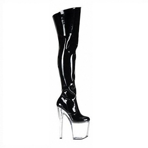 Bottes à talons pour femmes 2023, bottes à talons hauts pour femmes matures, bottes à plateforme de 20 cm pour la danse sur barre, bottes au-dessus du genou - Product Image 3