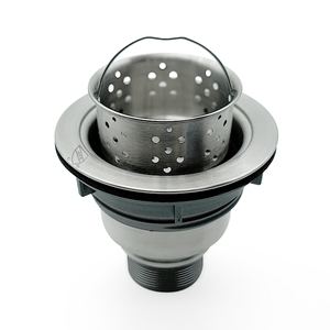 Coppa di scarico <span class=keywords><strong>lavello</strong></span> in acciaio inox Premium di alta qualità con coperchio di tenuta in acciaio inox cestello Versatile per la <span class=keywords><strong>cucina</strong></span> uso vasca da bagno all'aperto - Product Image 3