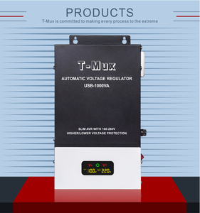 Stabilisateur de tension AC à double sortie <span class=keywords><strong>220V</strong></span> 110V USB-1KVA pour appareils électroménagers - Product Image 6