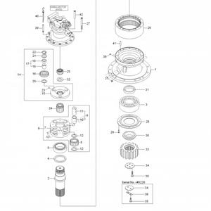 กระปุกเกียร์สวิง31Q9-19140สำหรับฮุนไดอะไหล่รถขุด R305 31Q8-10141 31Q8-10140 31Q8-10140 - Product Image 3