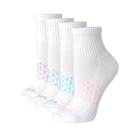 Pour les chaussettes de cheville actives absolues pour femmes Hanes 4-Prs Chaussettes tricotées rembourrées à bout sans couture avec logo sur la manchette pour la saison d'automne