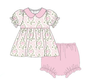 Abbigliamento Smock per Bambini, Neonati e Bambine, Vestiti Coordinati per Fratelli, Abito Floreale con Fiocchi a Forma di <span class=keywords><strong>Zucca</strong></span> per il Giorno del Ringraziamento - Product Image 4