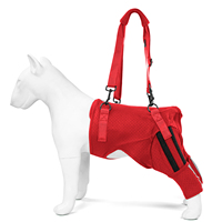 Attelle pour genou de chien, 2 protections pour pattes arrière avec poignées et sangle d'épaule, soutien antidérapant pour blessures, arthrite et récupération post-chirurgicale