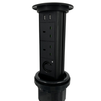 Prise intelligente motorisée pop-up étanche avec prise USB et charge sans fil pour maison intelligente
