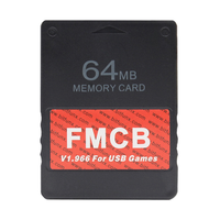 Carte mémoire pour console PS2 Fat FMCB V1.966 Carte de jeu USB pour jeux PS2 PS1