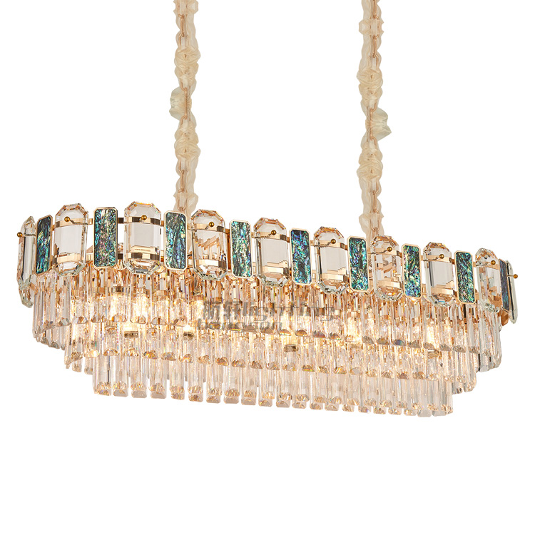 Hot Sale new Luxury Modern Chandeliers restaurant living room Gold Pendent Chandelier clear K9 crystal chandeliers 2022
