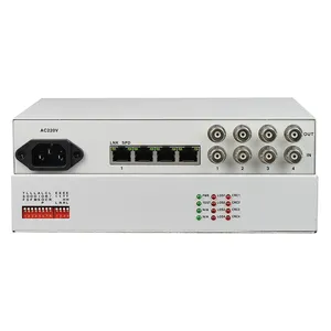 Konverter Antarmuka Fctel 4e1 Ke Ethernet Lan Konverter 4eth Lebih dari 4E1 Ethernet Ke 4E1