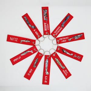 Jet Tag portachiavi ricamato zaino Car House portachiavi personalizzato portachiavi Biker Tag avvertimento passeggero sicurezza aeronautica - Product Image 6