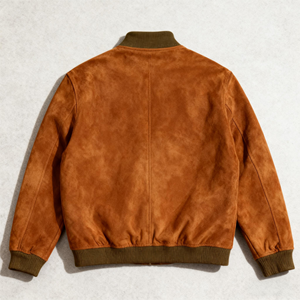 Casual Suede Biker <strong>Leather</strong> <strong>Jacket</strong> Men Custom Logo Plus Size Men's <strong>Jackets</strong> Designer Men's Suede <strong>Leather</strong> Bomber <strong>Jacket</strong> Casual Coat - Product Image 2