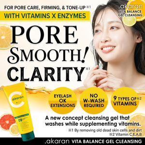 Gel nettoyant Akaran Vita Balance |   Soin des pores, élimination des points noirs, éclaircissement, raffermissement, hydratation |   Sans additifs pour les aliments secs et secs et croquants - Product Image 3