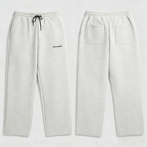 Pantalones Deportivos de Felpa Francesa para Hombre, Talla Grande, Ligeros, de Algodón Puro, Corte Holgado, Certificación GOTS, Marca Privada Personalizada OEM - Product Image 2
