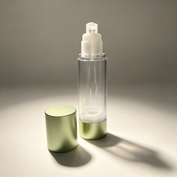 Flacon cosmétique transparent à pompe sans air 15/30/50/80/100/120 ml, flacon en plastique pour sérum, lotion, crème pour le visage