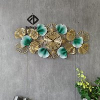Horloge murale en fer de grande taille 90X40CM, décoration de luxe pour la maison, personnalisable, livraison directe, moderne, salon, chambre, couloir, DDP