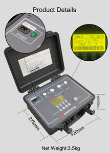 Megóhmetro Digital Portátil Huazheng HZJY-20K de 20kV para Prueba de Resistencia de Aislamiento - Product Image 3