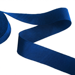 Ruban en polyester gros-grain noir doux tissé écologique de 25 mm pour la confection de textiles de maison, de chapeaux et de vêtements - Vente en gros - Product Image 3