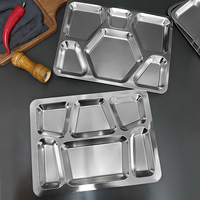 Diviseurs de plat à salade en acier inoxydable 304, filtre à huile amovible, plat à nourriture, récipient, passe au lave-vaisselle, sans BPA, carré