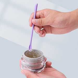 Ensemble de spatules de maquillage en silicone personnalisées en usine, mini et petites, pour la beauté, spatule double tête, mini spatule pour pot de lotion - Product Image 5