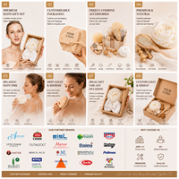 Coffret Cadeau de Luxe Jarnier et Ensemble de Bain Personnalisé avec Logo pour la Fête des Mères, Noël et Kit de Spa Professionnel