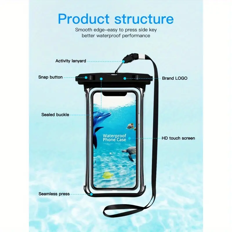 방수 안티 포그 폰 케이스 bsi 제조 업체 사용자 정의 플라스틱 방수 가방 휴대 전화 커버