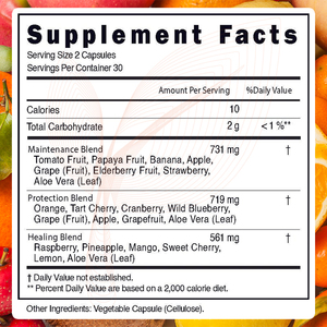 Cápsulas de Suplementos Dietéticos OEM/ODM, 90 Cápsulas de Frutas y Verduras, Cápsulas de Suplementos para Apoyar una Digestión Saludable - Product Image 2