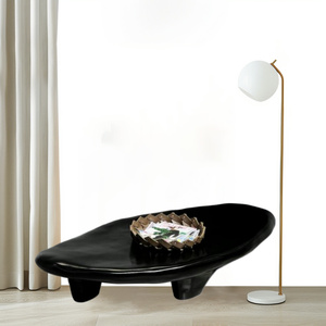 Ensemble de table basse d'armoire laquée à haute densité de formes irrégulières minimalistes de bonne qualité de Lu - Product Image 5