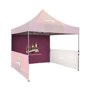 Impresión personalizada 10x10 dosel carpa de un solo lado de pared completa publicidad evento personalizado Comercio Programa ez pop carpa gazebo