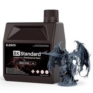 ELEGOO 8K Résine d'impression 3D ultra précise, photopolymère 405nm, photopolymère 9K 12K 16K, séchage UV rapide, options disponibles - Product Image 1