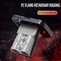 Connecteur de batterie solaire mâle en cuivre 2 broches 50A 600V, terminal IP67, résistant à la chaleur, boîtier PC UL94 V-0, type DIN