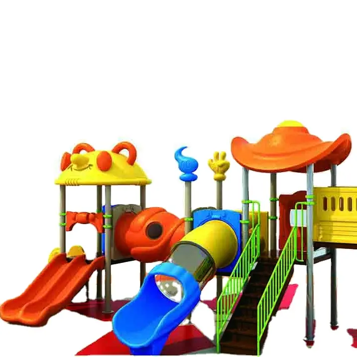저렴한 가격 플라스틱 스윙 슬라이드 간단한 야외 놀이터 장비 세트 제조 업체