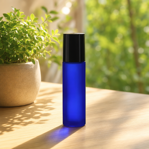 Leakproof 10ml Amber Blue Clear Frosted Glass Roller Ball Bottle Essential <b>Oil</b> <b>Perfume</b> Packaging Roller Vial - Product Image 5