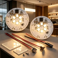 Panel de Luz LED de 5V 3W, Clasificación IP20, 1 Año de Garantía, Compatible con Conexión de Carga/Batería/Control Táctil, Panel de Aluminio