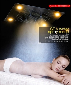 Accesorios de baño de 4 funciones, empotrado en techo, ducha eléctrica led, <span class=keywords><strong>lluvia</strong></span>, cascada, niebla, cortina - Product Image 3
