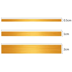 Hoja de oro de la cinta de etiqueta para piso azulejo decoración de pared impermeable brecha de cinta de sellado de cuarto de baño accesorios de cocina