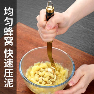 เครื่องบดมันฝรั่งสแตนเลส ที่บดมันฝรั่งไทเทเนียม อุปกรณ์ครัวสำหรับบดมันฝรั่ง ล้างด้วยมือเท่านั้น ผลิตที่เจียหยาง - Product Image 3