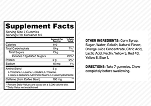 All <span class=keywords><strong>Natural</strong></span> Pre-Workout Energy Gummies para Home Gym Fitness Suplemento Vitamínico para Construir Músculo e Ganho de Peso para Adultos - Product Image 2