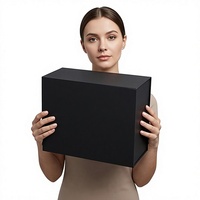 Boîtes cadeaux rigides biodégradables de luxe modernes de style livre avec fermeture magnétique, pour cosmétiques, parfums, crèmes pour les yeux et crèmes pour le visage, faites à la main et gaufrées