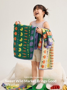 Serviette pour enfants Sanli Yan Research Institute, nouveau style 2025, 100% coton, douce, pour le visage, antibactérienne, absorbante, 10A - Product Image 2