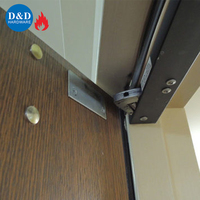 Dispositif de Coordination de Porte Dissimulé à Double Porte en Acier Inoxydable 304 Ignifuge de Bonne Qualité avec Sélecteur Long