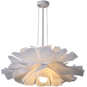 Nordique Chambre Salon Table À Manger Haut Plafond Suspendus Lumières Moderne Hôtel Hall <span class=keywords><strong>Lotus</strong></span> <span class=keywords><strong>Fleur</strong></span> Lustre Pendentif Lumières - Product Image 4