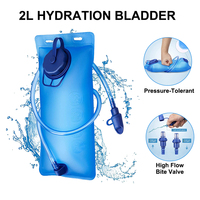 Gilet d'hydratation en polyester à faible MOQ avec poche à eau de 2 L pour le cyclisme et la randonnée, sac à dos léger et résistant à l'eau
