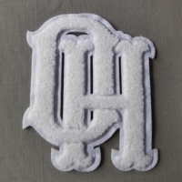 ZT-B-02 Parches de chenilla de diseño DIY, con letras, bonitos, termoadhesivos, con logotipo bordado, de oso de peluche y rosa